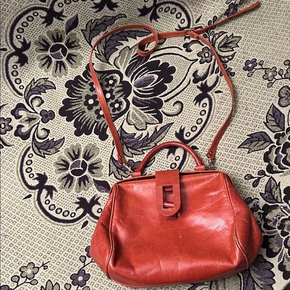 Robert Bestien Elegant Brown Leather shoulder Handbag